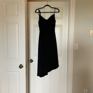 Banana Republic black satin dress